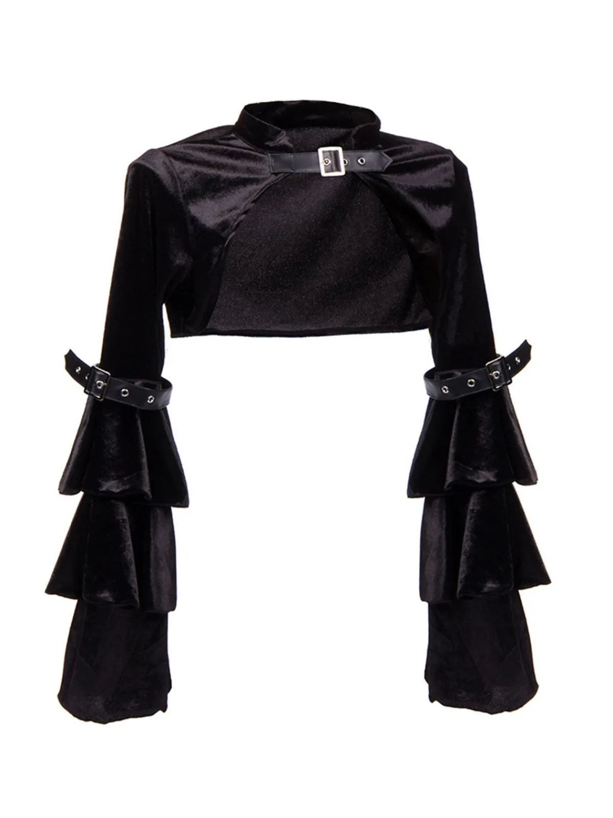 Fashion Retro Stage Halloween Steampunk Leather Gothic Cover-up