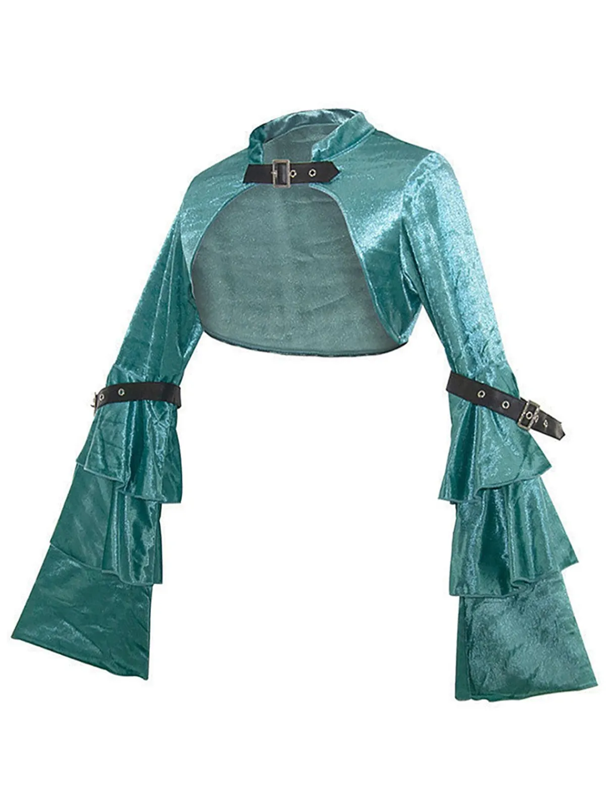 Fashion Retro Stage Halloween Steampunk Leather Gothic Cover-up