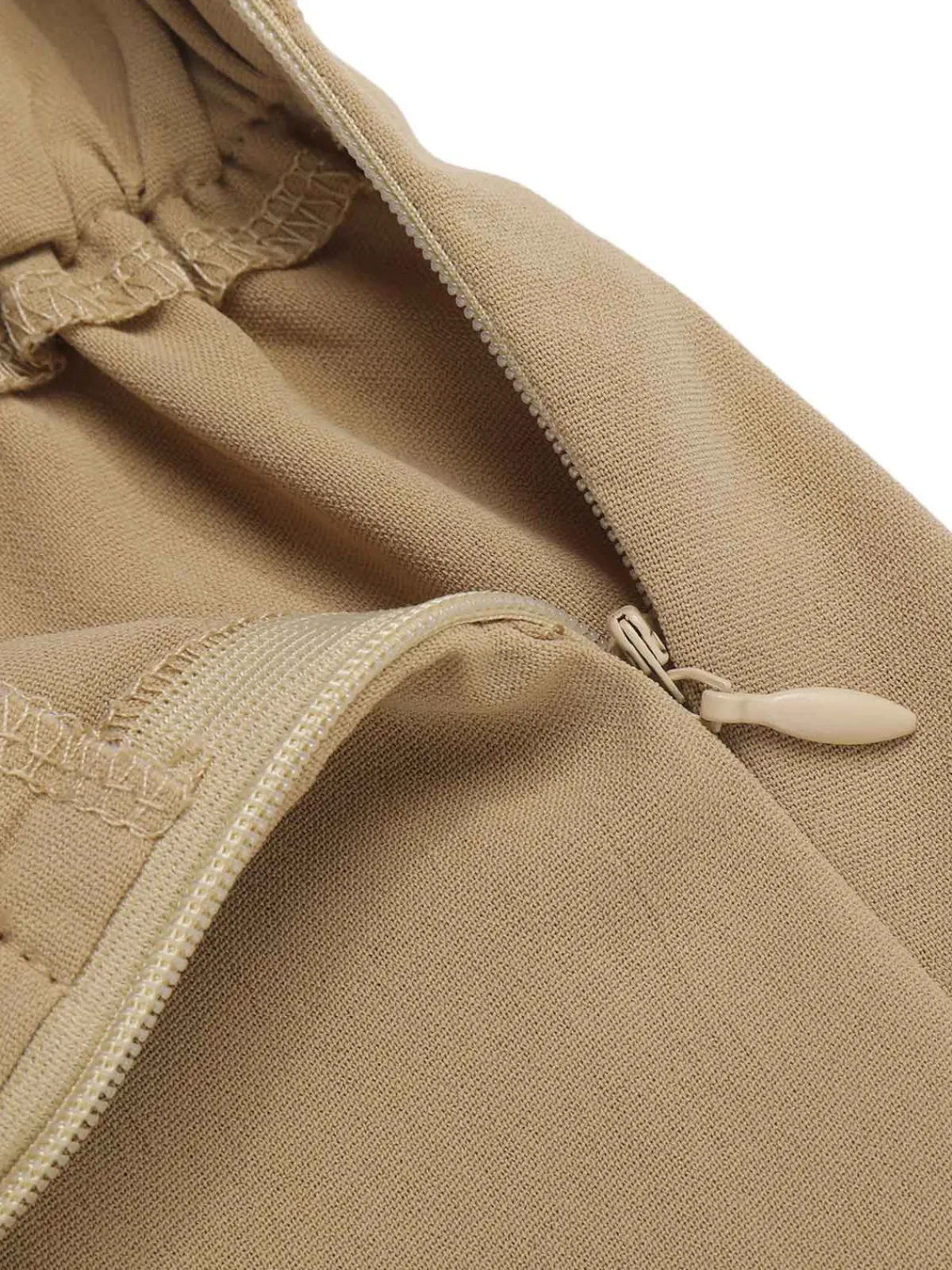 Fashion Retro Stage 1940s High Waist Wide Leg Pants Khaki