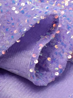 Outlet Retro Stage 1920s Sequined Corset Mermaid Dress Lavender