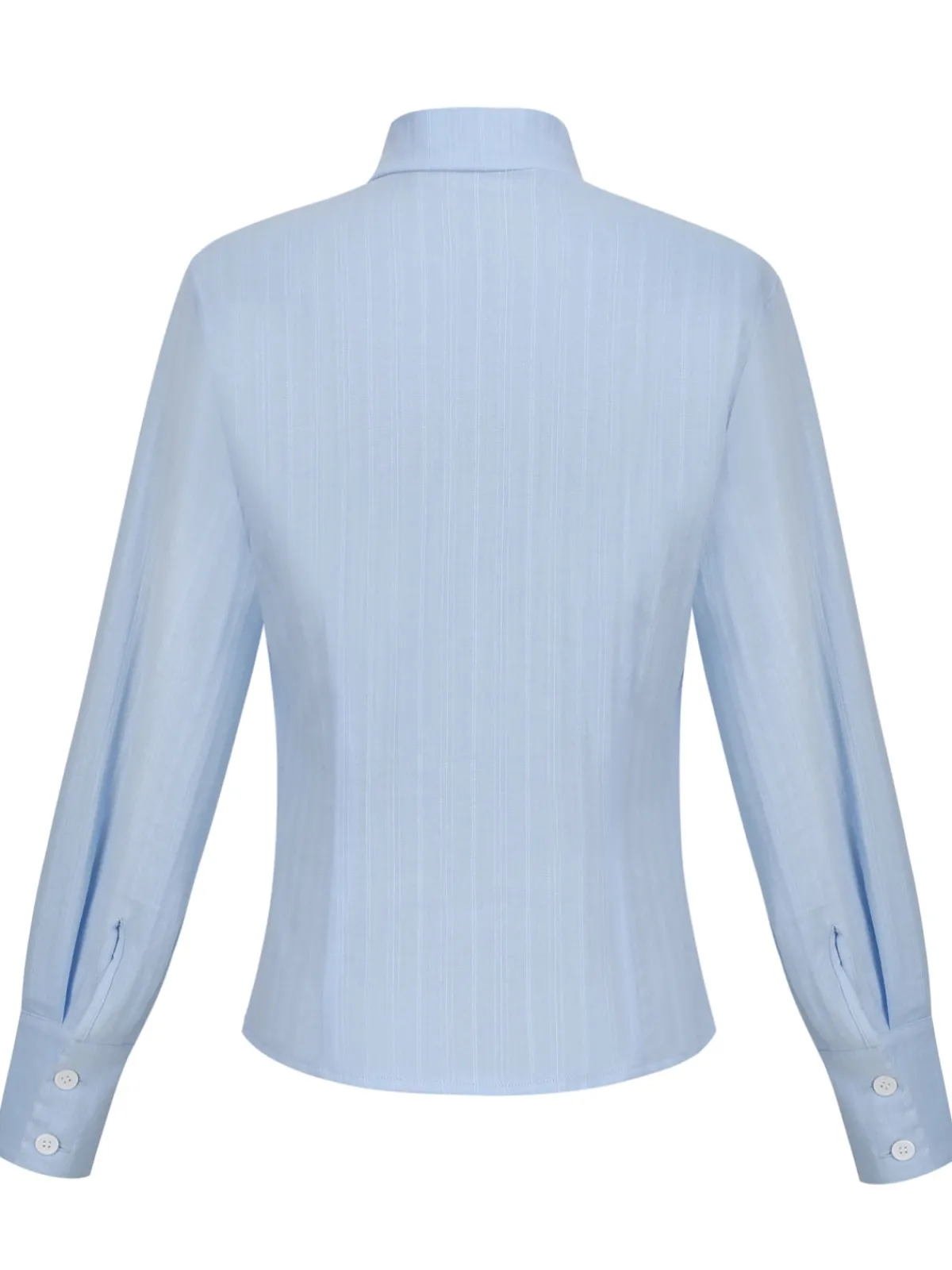 Clearance Retro Stage 1950s Bow Collar Blouse Light Blue