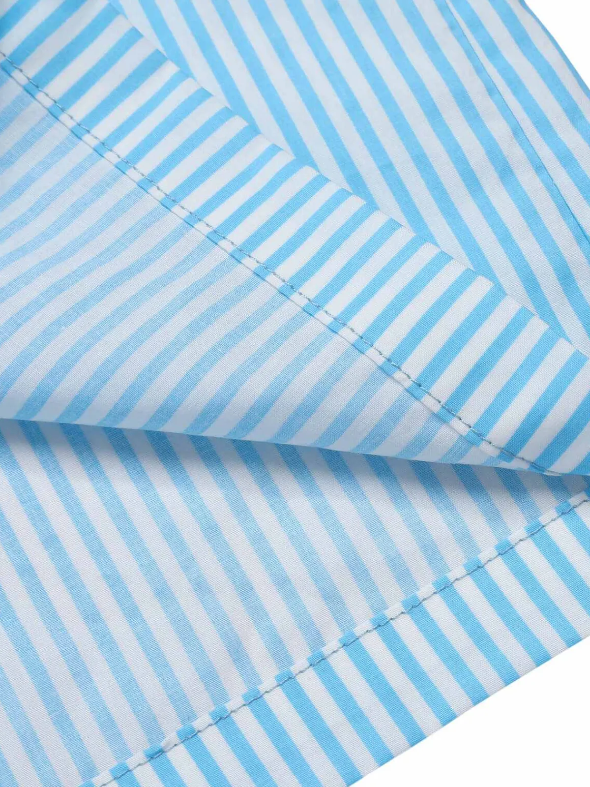 Best Retro Stage Light 1940s Stripe Wide Straps Romper Blue