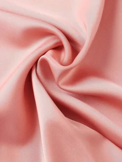 Outlet Retro Stage 1940s Solid Bow Dress Light Pink