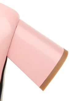 Best Retro Stage Mary Jane Patchwork High Heels Shoes