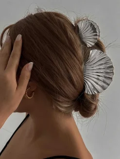 Outlet Retro Stage Metallic Alloy Shell Small Hairpin