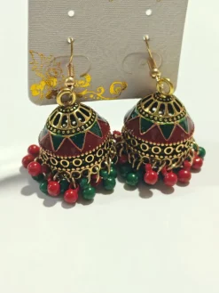 Online Retro Stage Multicolor Vintage Bohemian Beading Earrings