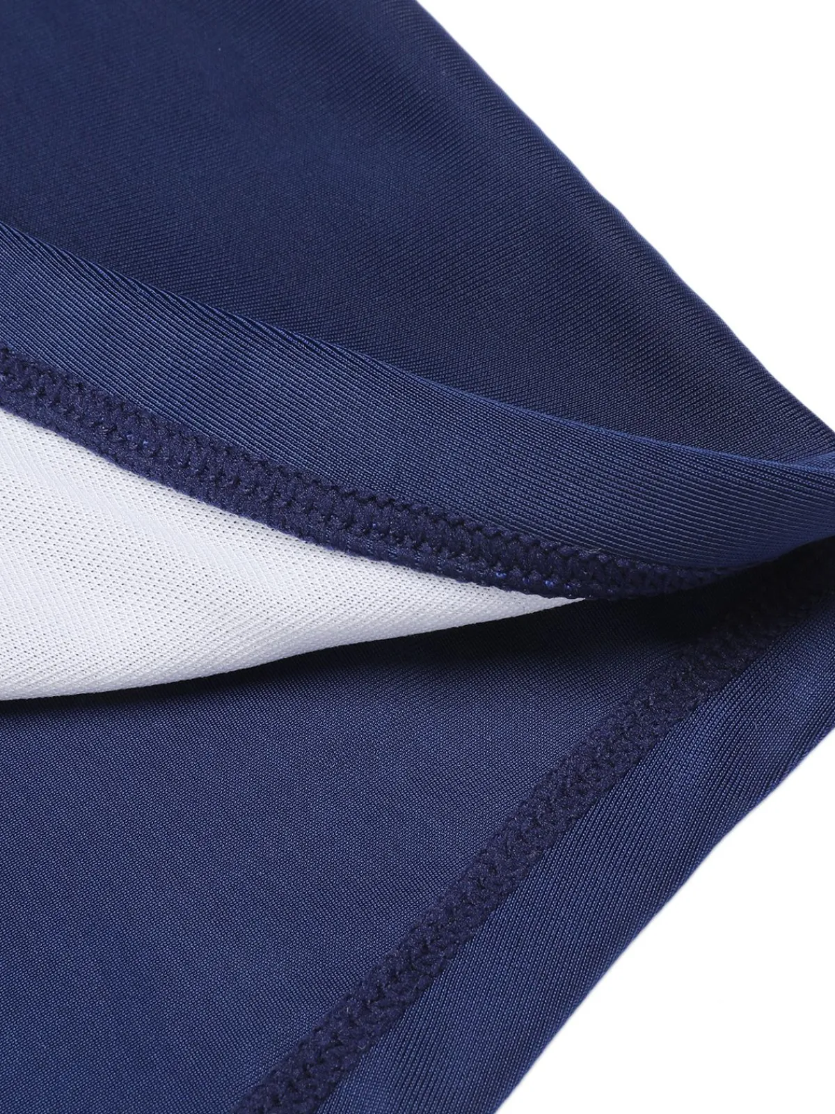 Best Retro Stage 1950s Solid Belt Button Halter Swimsuit Navy Blue
