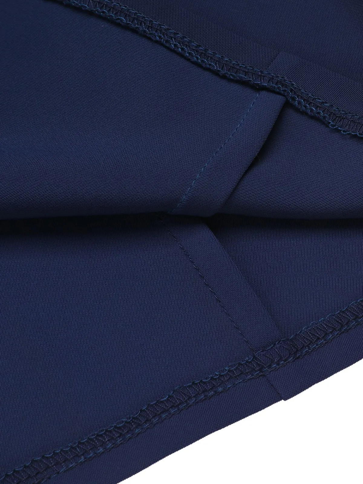 Best Retro Stage 1950s Solid Sailor Collar Blouse Navy Blue
