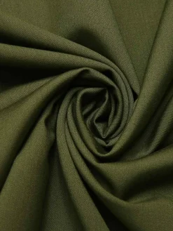 Best Retro Stage 1940s Button Slit Skirt Olive Green