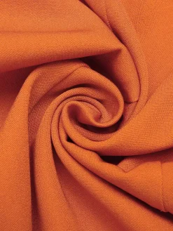 Best Retro Stage 1960s Button A-Line Suspender Skirt Orange