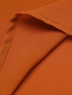 Clearance Retro Stage 1950s Cape Pumpkin Swing Dress Orange