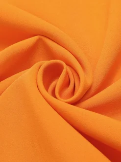 Discount Retro Stage Orange 1960s Crew Bowknot Sleeveless Dress