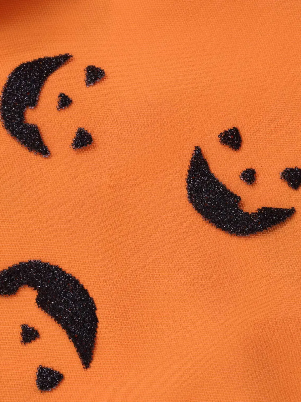 Outlet Retro Stage 1940s Halloween Smiley Face Mesh Suspender Skirt Orange