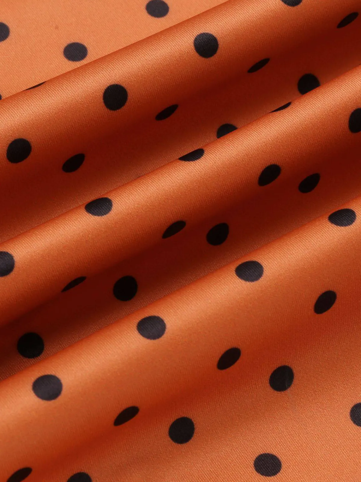 Best Retro Stage 1960s Illusion Bodycon Dress Orange