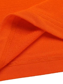 Clearance Retro Stage 1960s Solid One Shoulder Sleeveless Dress Orange