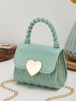 Sale Retro Stage Patent Leather LOVE Handle Mini Handbag