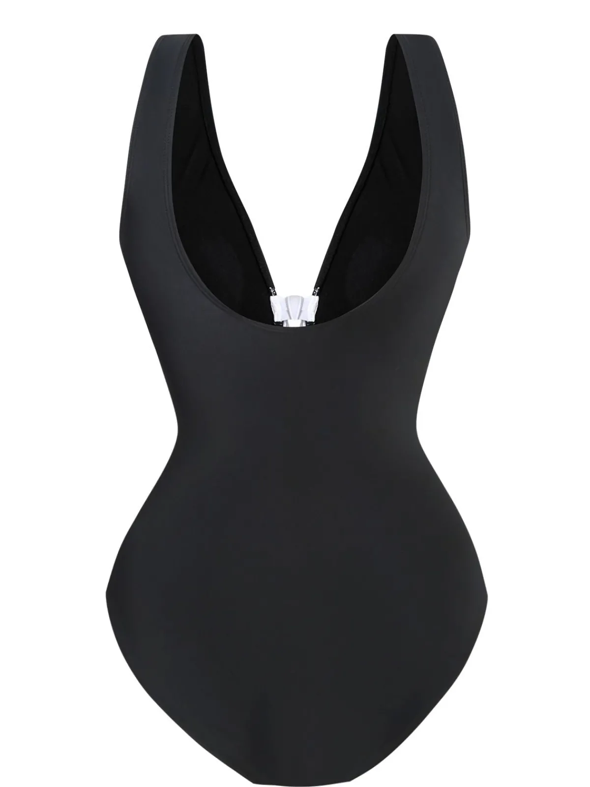 Best Retro Stage 2PCS 1940s Bow One-Piece Swimsuit & Swim Skirt Black