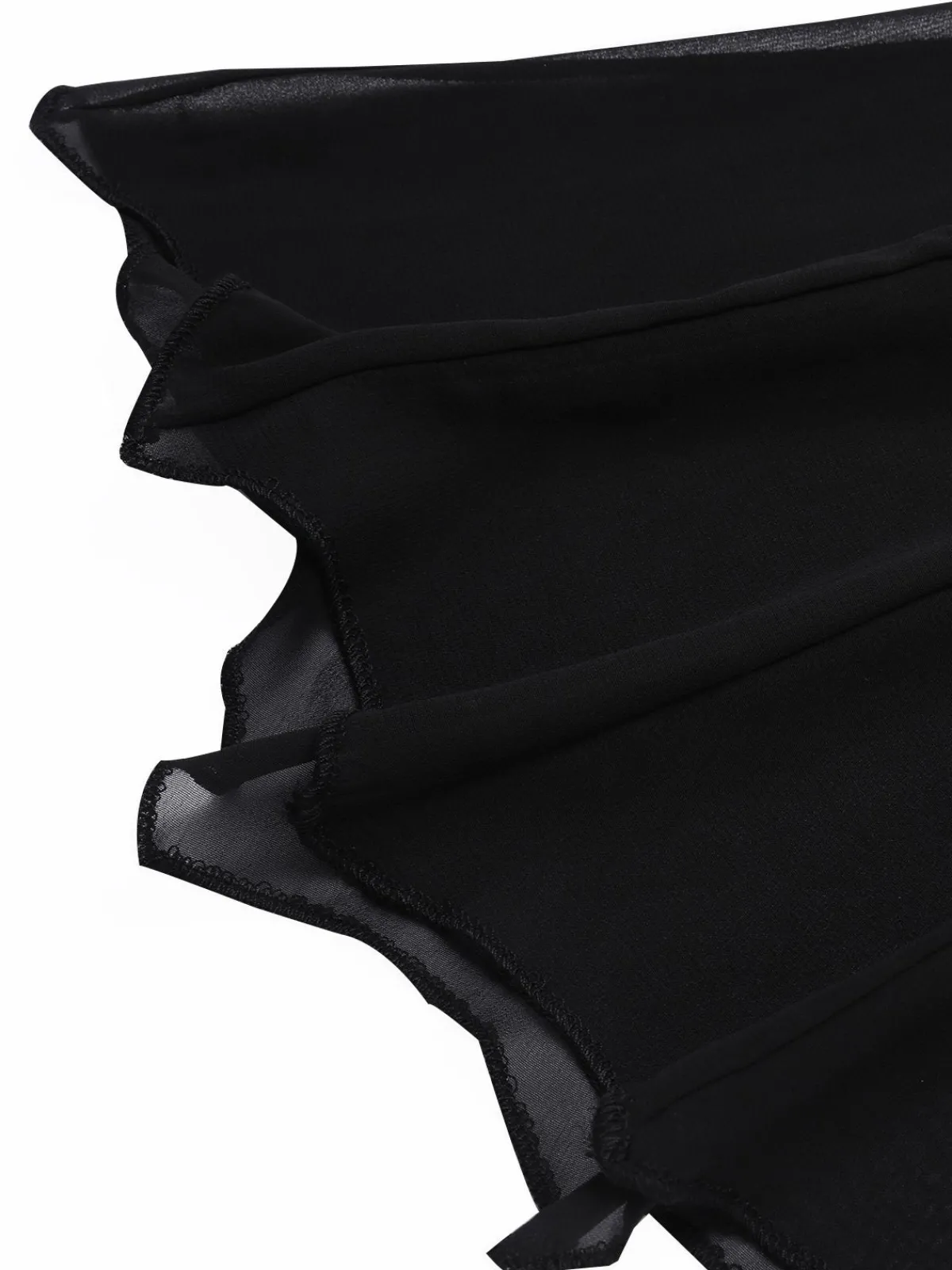 Online Retro Stage 2PCS 1950s Halloween Bat Mesh Dress & Sheer Cape Black
