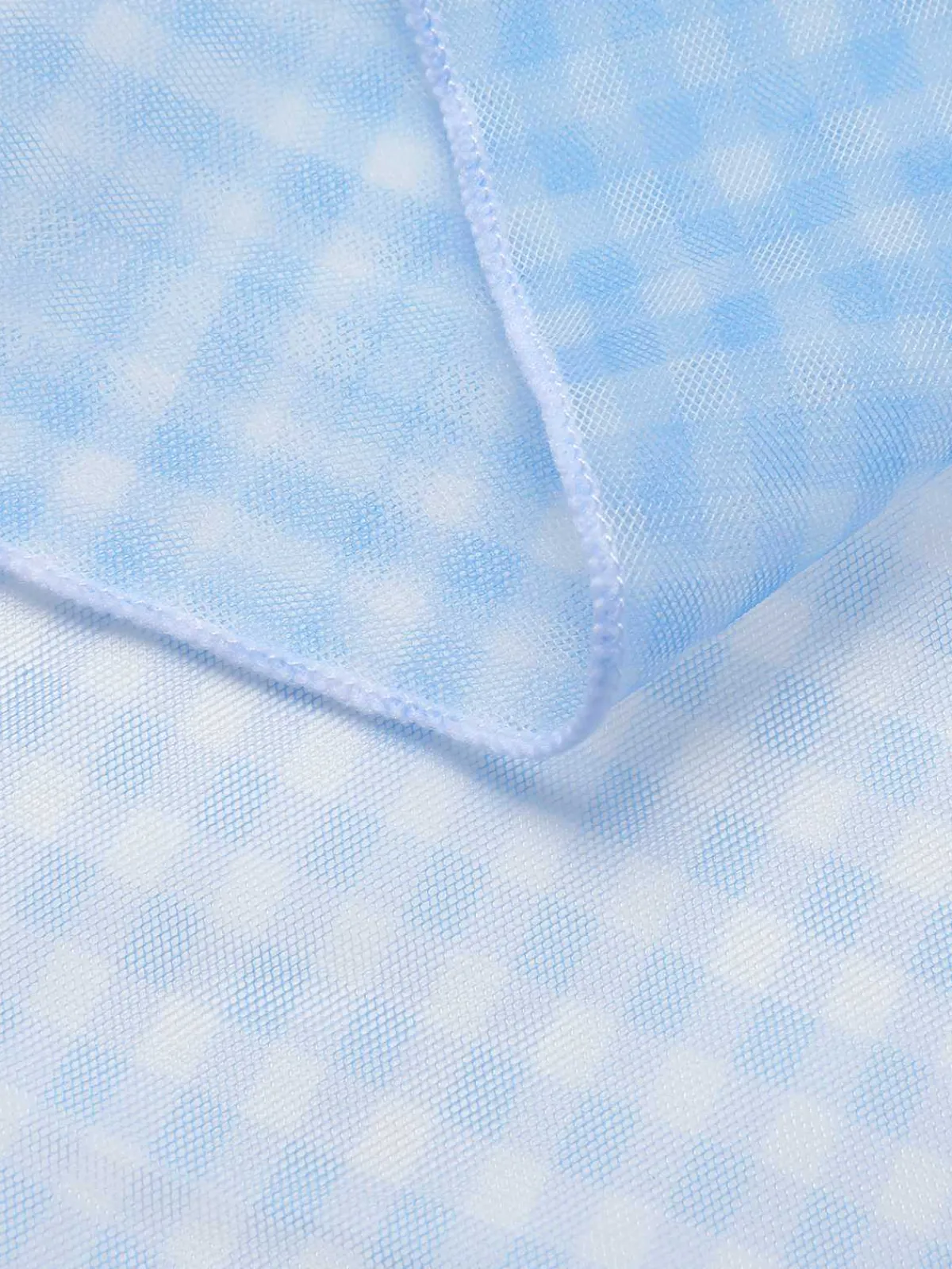Hot Retro Stage 2PCS 1950s Plaids Swimsuit & Mesh Cover-Up Blue
