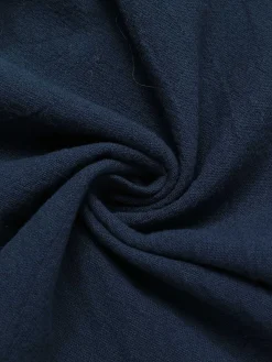 Fashion Retro Stage 2PCS 1960s Solid Sleeveless Blazer Suit Dark Blue