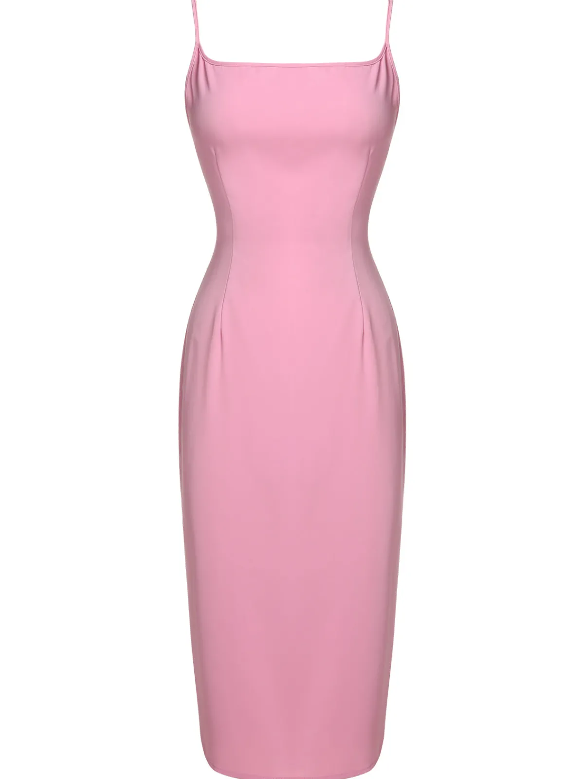 Discount Retro Stage 3PCS Pink 1960s Bow Blouse & Spaghetti Dress & Umbrella Skirt Pale Pink