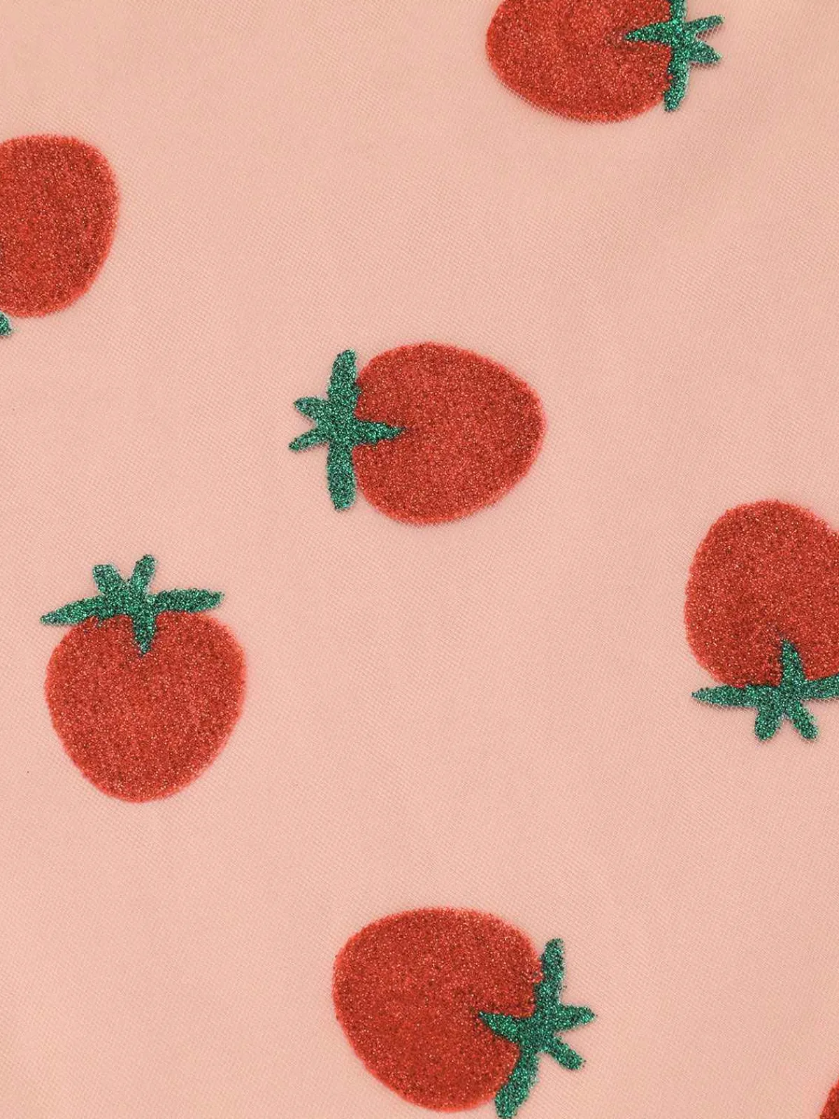 Clearance Retro Stage 2PCS 1950s Halter Strawberry Romper & Umbrella Skirt Pink