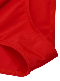 Outlet Retro Stage 2PCS Red 1960s Roses Halter Swimsuit & Skirt Cover-Up