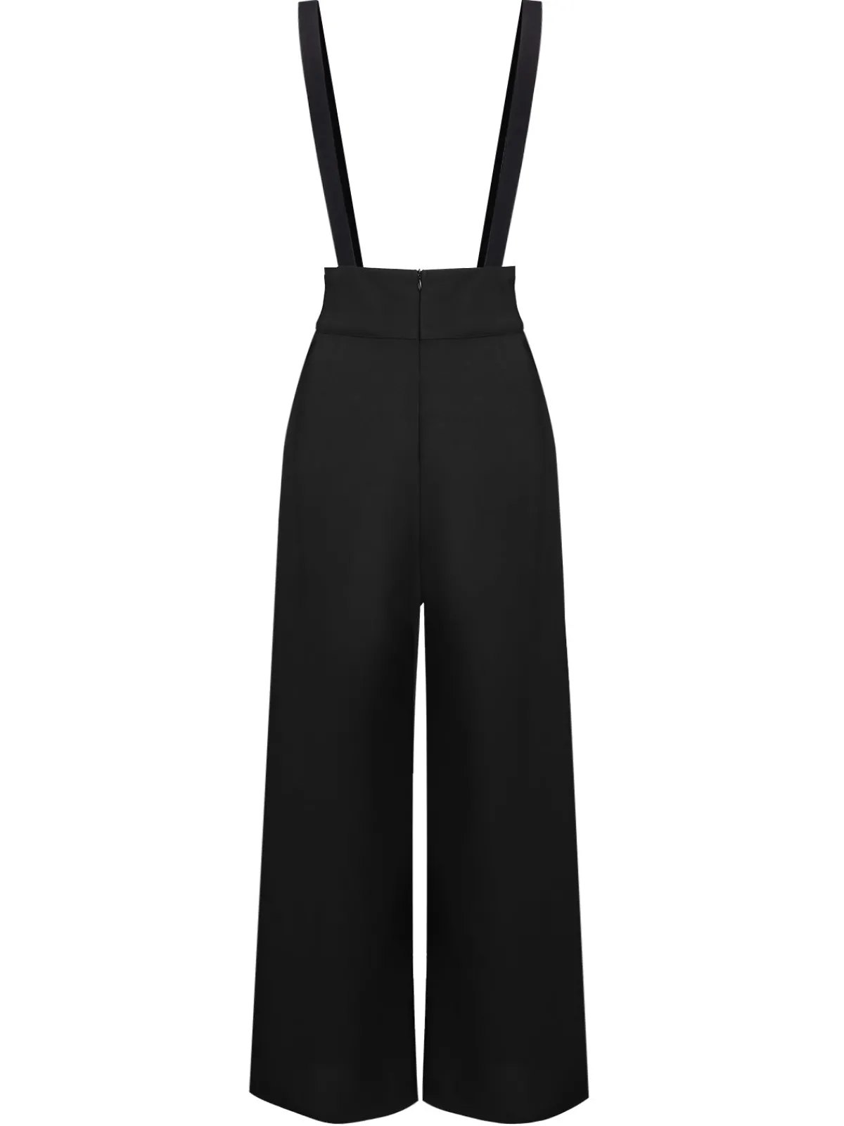Clearance Retro Stage 2PCS 1950s Candy Tie-Up Blouse & Black Suspender Pants Pink & Black