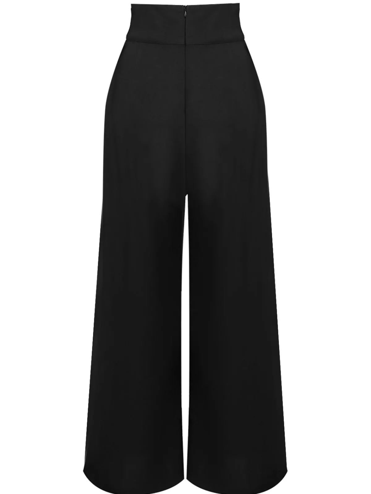 Clearance Retro Stage 2PCS 1950s Candy Tie-Up Blouse & Black Suspender Pants Pink & Black