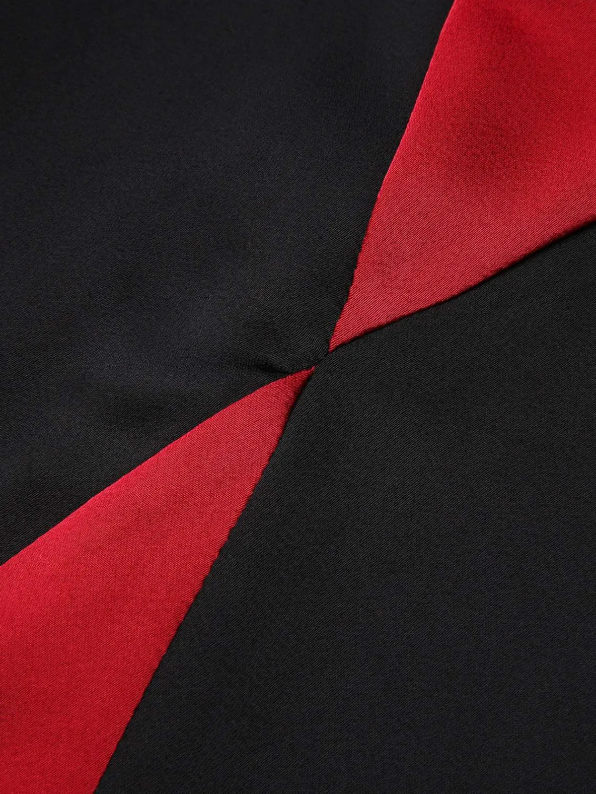 Sale Retro Stage 2PCS 1930s Halloween Fishtail Dress & Sheer Coat Black & Red
