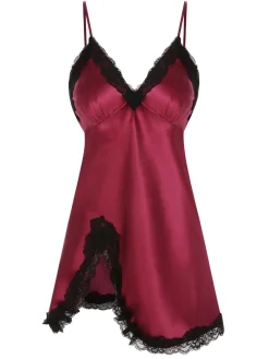 Outlet Retro Stage 2PCS 1970s Lace Suspender Nightdress & Robe