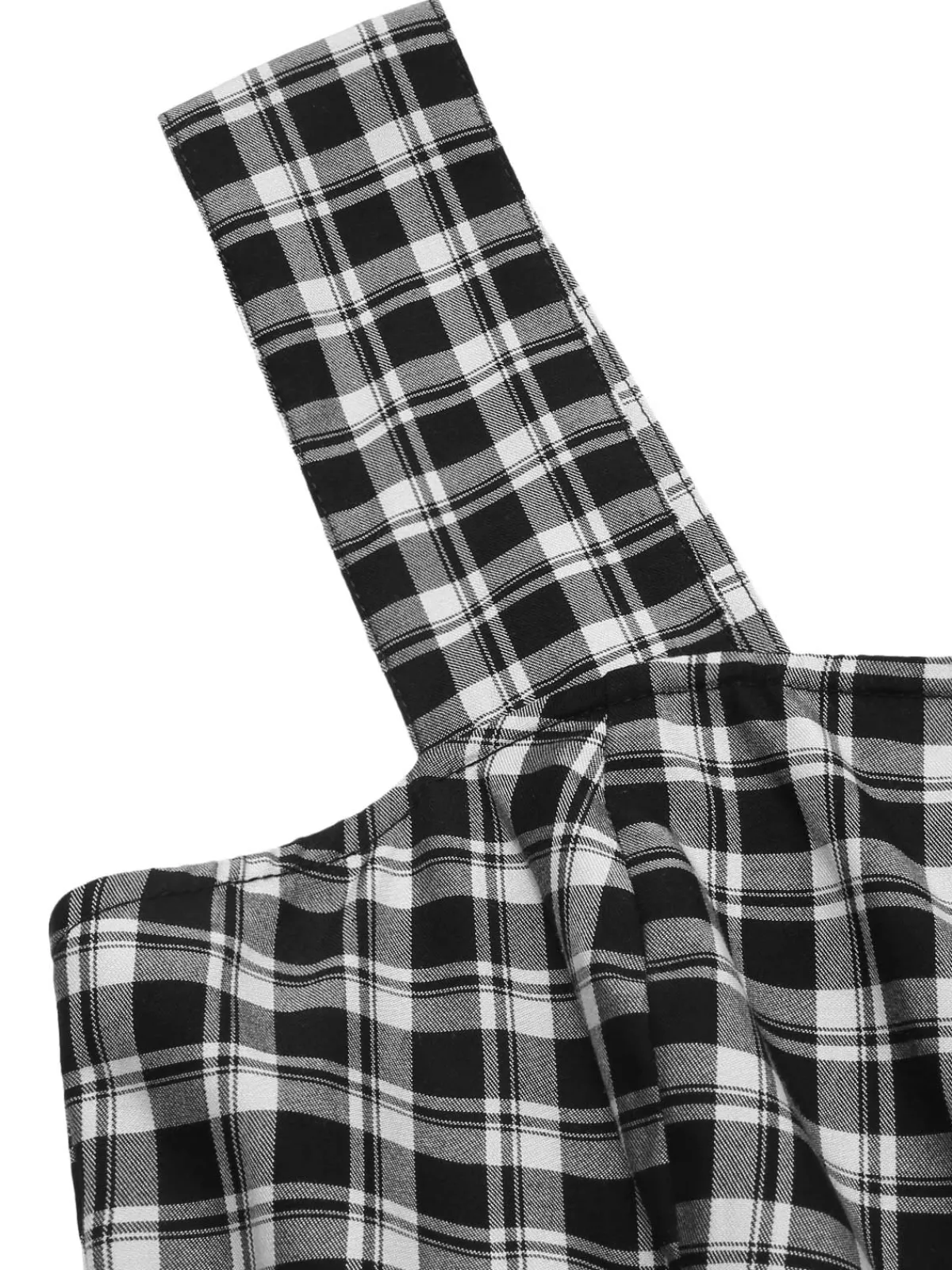 Hot Retro Stage 2PCS 1950s Lapel Rolled Sleeve Plaids Coat & Strap Dress Dark Gray