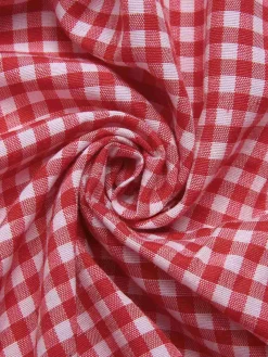 Hot Retro Stage 2PCS 1950s Oktoberfest White Top & Plaid Dress & Apron Red