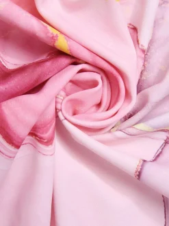 Online Retro Stage 2PCS 1950s Print Swimsuit & Cover-Up Pink