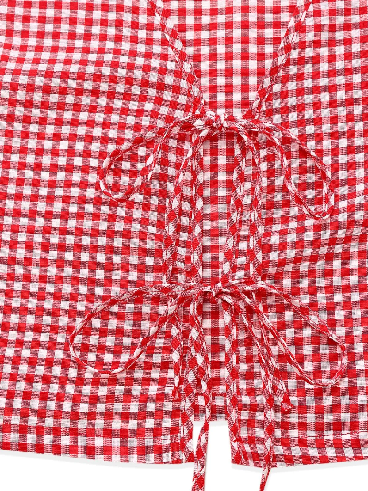 Outlet Retro Stage 2PCS 1950s Plaid V-Neck Bind Vest & Shorts