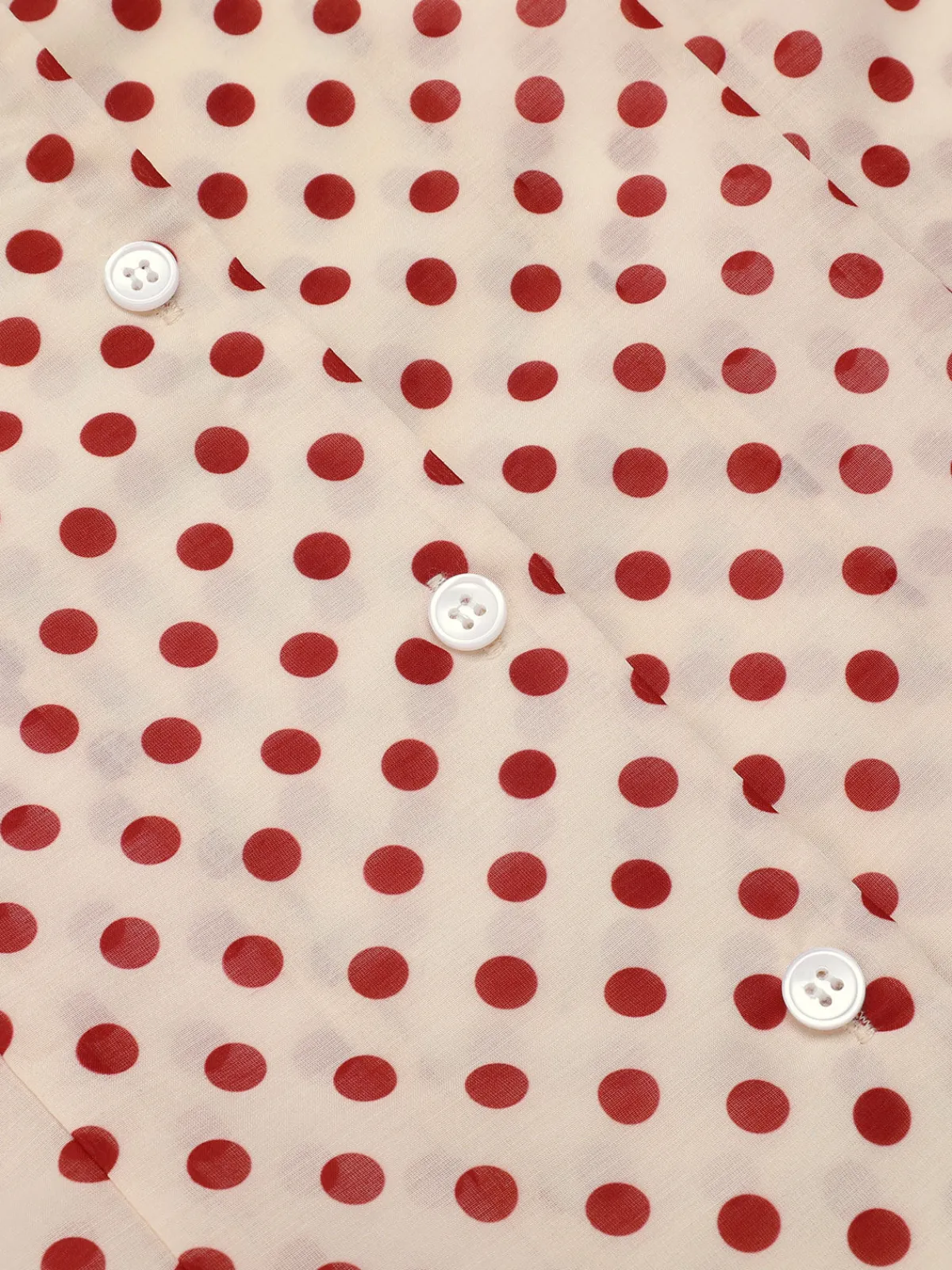 Clearance Retro Stage 2PCS 1950s Polka Dot Blouse & Burgundy Pants Red