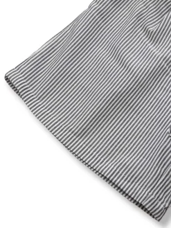 Sale Retro Stage 2PCS 1950s Stripes Lapel Sleeveless Vest & Pocket Shorts Grey