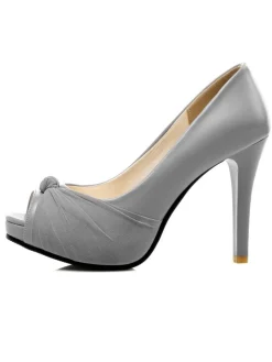 Hot Retro Stage Peep Toe Knot Stiletto High Heels