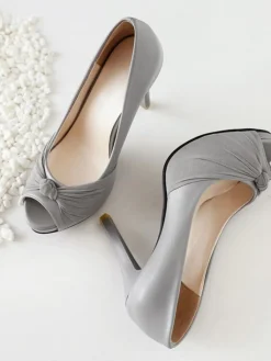 Hot Retro Stage Peep Toe Knot Stiletto High Heels