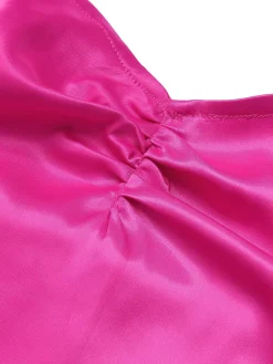 Clearance Retro Stage 1960s Halter Sequined Wrap Dress Pink