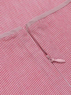 Sale Retro Stage 1960s Halter Stripes Belted Bodycon Dress Pink