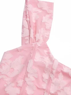 Fashion Retro Stage 1930s Printed Textured Fishtail Strapless Dress Pink