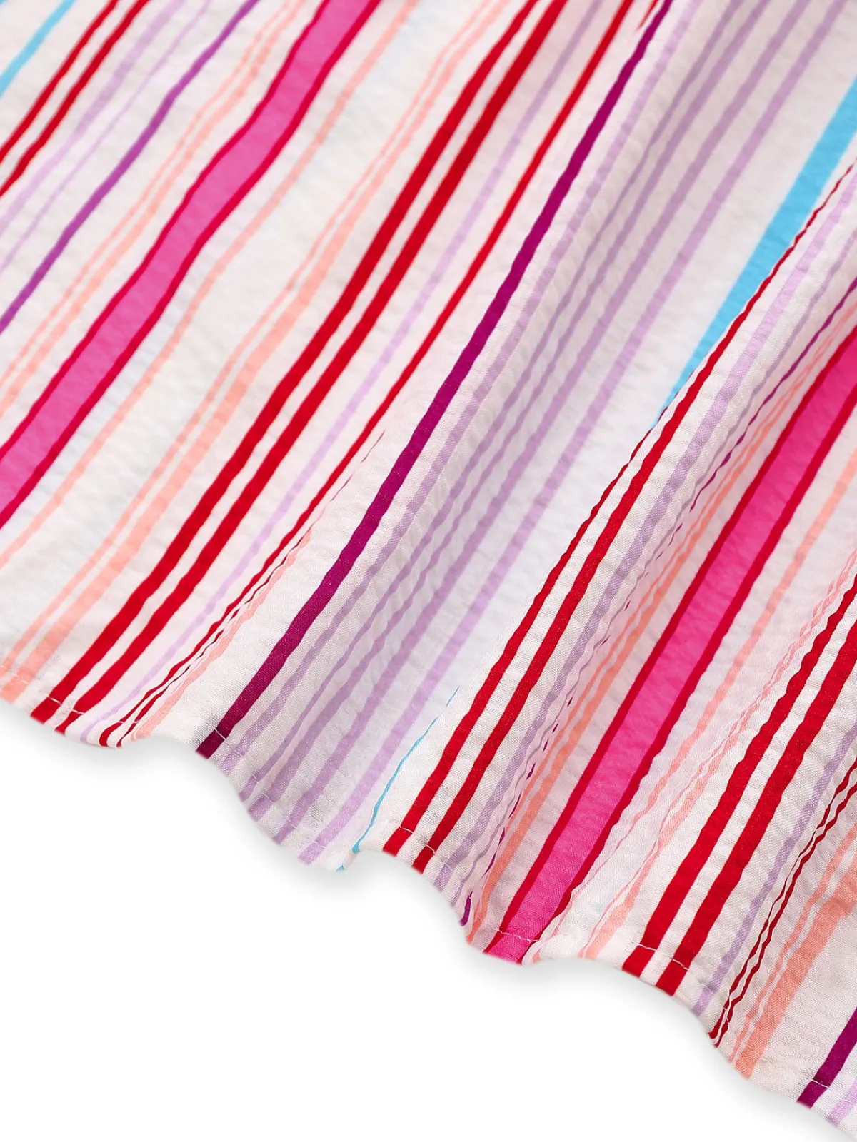 Fashion Retro Stage 1940s Rainbow Striped Tube Dress Pink