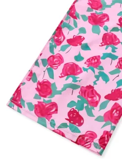 Discount Retro Stage 1930s Rose Puff Sleeve Jumpsuit Pink