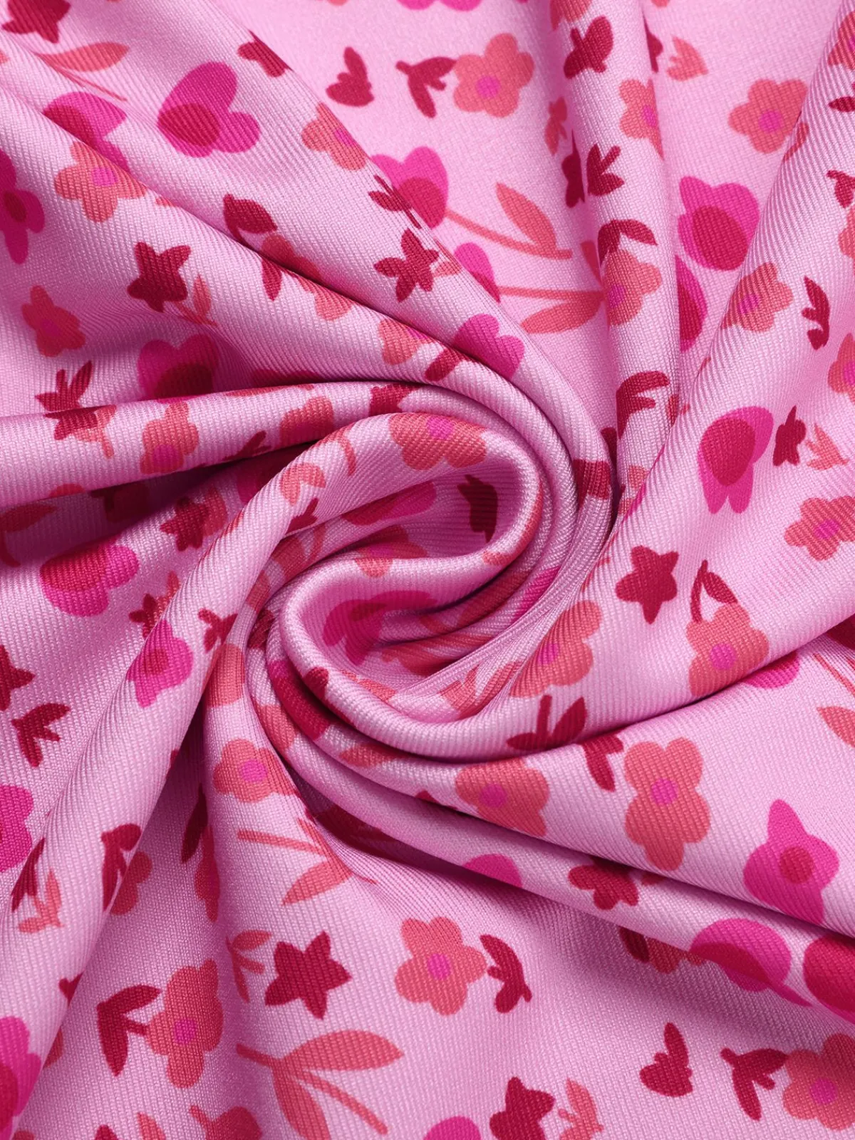 Outlet Retro Stage 1930s Spaghetti Strap Boho Ditsy Floral Dress Pink