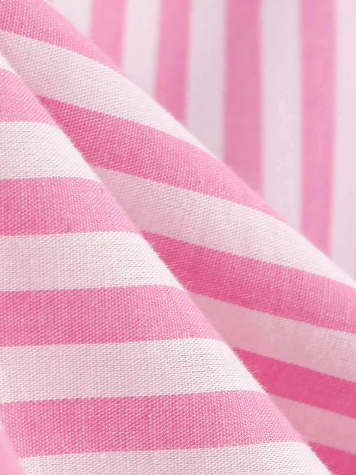 Outlet Retro Stage 1950s Spaghetti Strap Stripes Swing Dress Pink