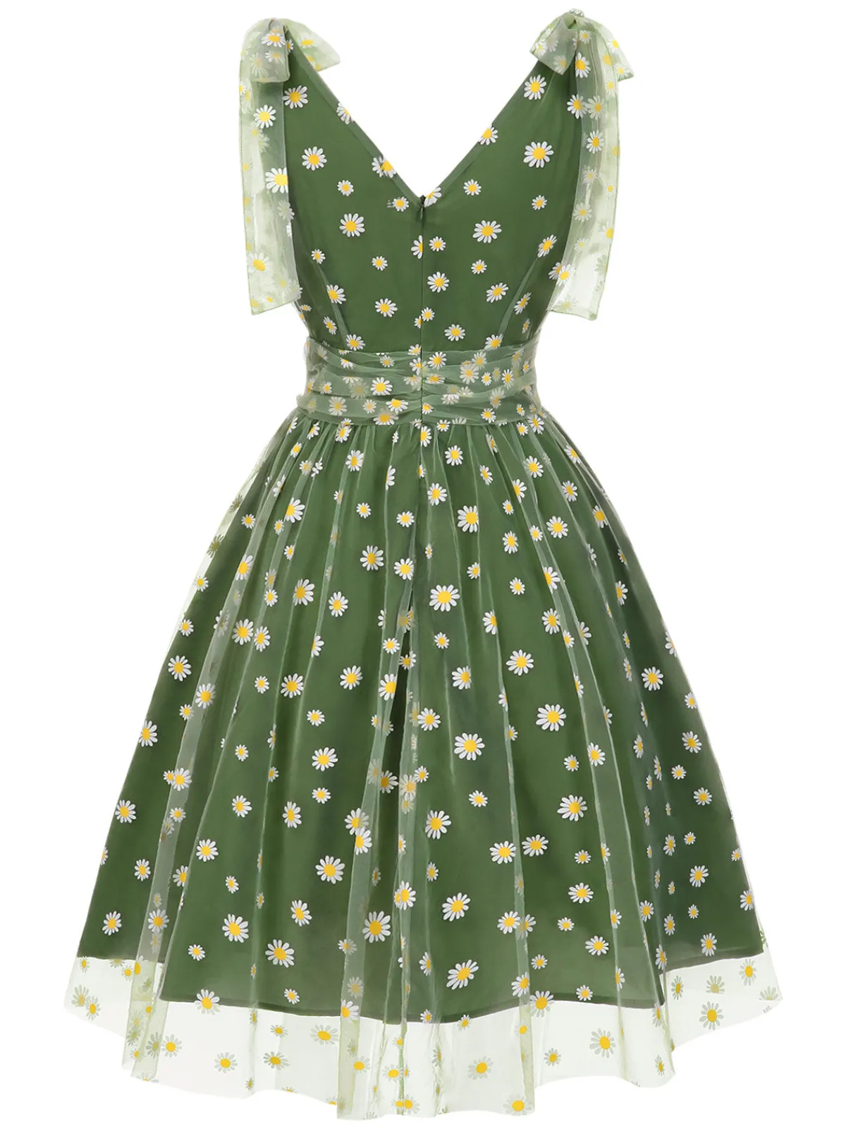 Best Retro Stage Pink 1950s Strawberry Mesh Swing Dress