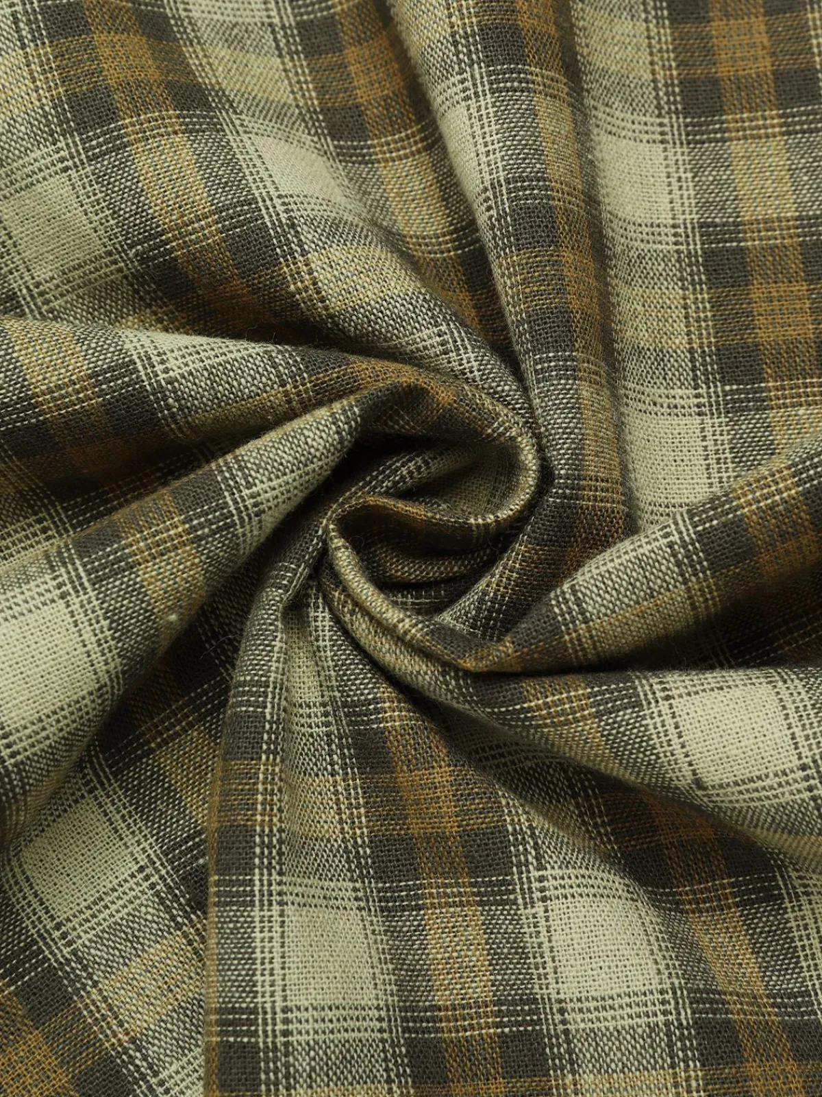 Outlet Retro Stage Plaids 1950s Buttoned Belted Swing Dress