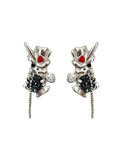 Sale Retro Stage Playful Rabbit Alloy Stud Earrings