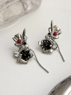 Sale Retro Stage Playful Rabbit Alloy Stud Earrings